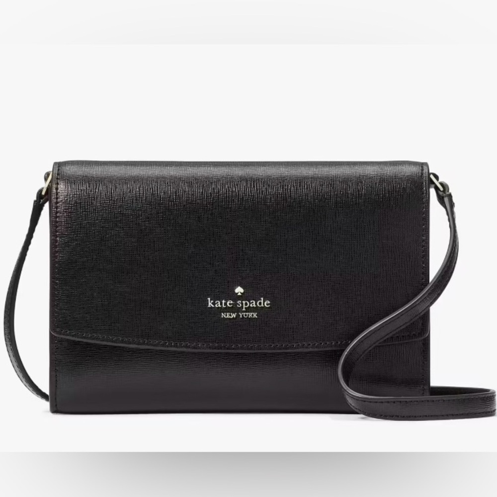 Kate Spade ♠️ “Perry” Saffiano Leather Convertible Crossbody/Clutch, NWOT